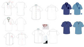 夏季休闲短袖T恤衬衫