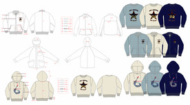 运动休闲长袖上衣款式图