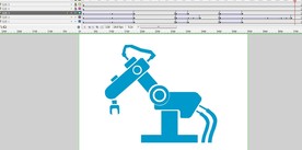 涂装机器人工厂机器人动画5秒