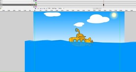 关于潜水艇的动画39秒