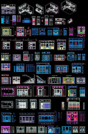 欧式整木柜CAD图集