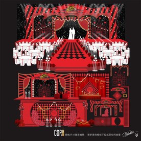 婚庆效果图 百老汇主题婚礼