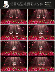 婚庆交杯酒环节高清视频素材