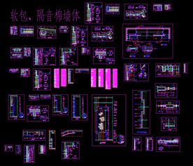 软包隔音棉墙体节点