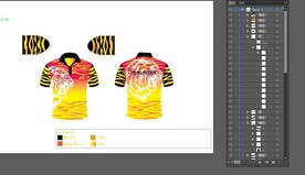 马拉西亚运动风格彩绘虎头虎纹时