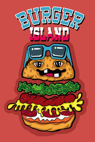 汉堡卡通插画设计