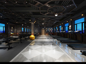 健身房 室内设计 场景