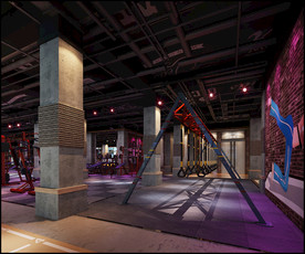 健身房 室内设计 场景