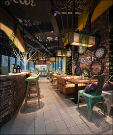 欧美 现代咖啡馆