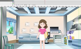 办公室说话的粉色美女人物