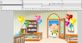 开门后笑嘻嘻的老爷爷