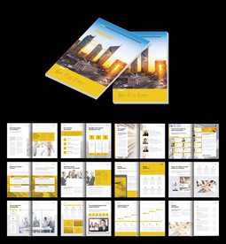 房地产酒店宣传画册word模板