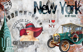 复古纽约红砖墙背景墙