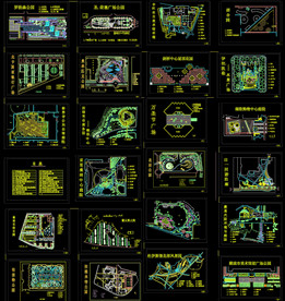 CAD公园景观设计平面图集