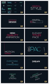 AE大气立体炫酷头片尾视频