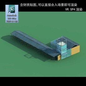 写字楼 现代办公楼 建筑模型图