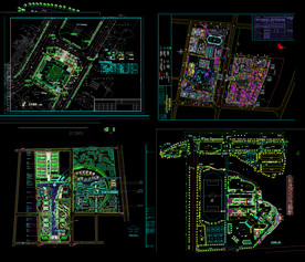 学校建筑规划设计平面图