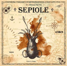 复古怀旧海底生物装饰画