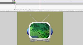 小电视机遮罩动画画面6秒