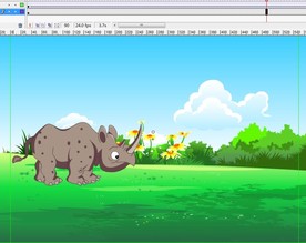 犀牛的走路动画11秒动态