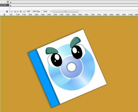 光碟眨眼动画6秒动态效果