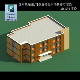 字楼 现代办公楼 建筑模型图