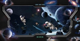 神秘外太空星球背景墙壁画装饰画