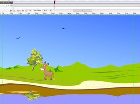 小毛驴河边走过动画12秒