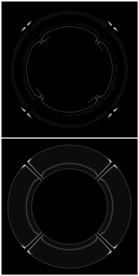 蓝色科技背景数字未来元素视频