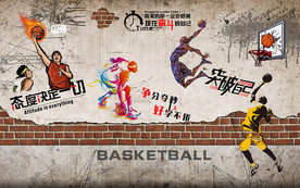 篮球背景墙