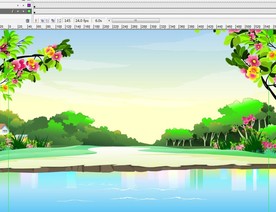 河边动态水波6秒动画