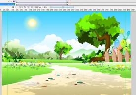 树林中太阳出来的动画6秒