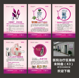 治疗室文化展板 妇科男科仪器