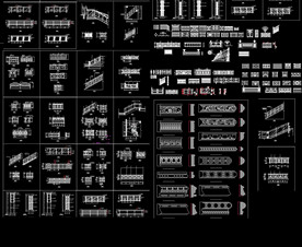 围墙护栏CAD大样图