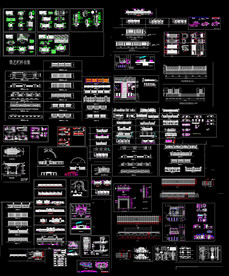 围墙铁艺护栏CAD图