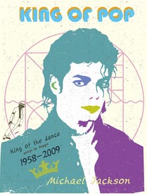 迈克杰克逊复古海报
