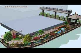 私家别墅园林景观效果图