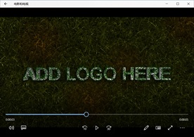 3D草地logo三维ae模板