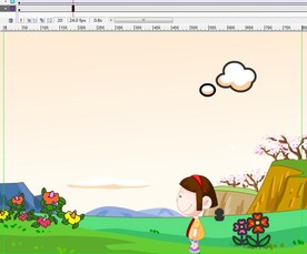 小女孩游山玩水6秒