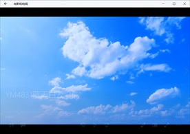 蓝天白云飞翔天空风景视频