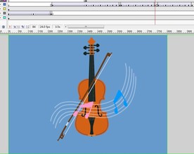 自动播放的提琴6秒动画