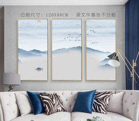 抽象山水画 水墨装饰画