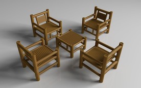 竹桌椅