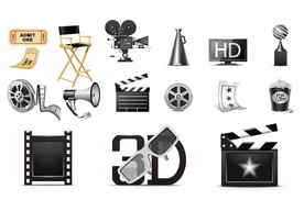 矢量电影文化元素