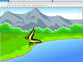 湖边飞舞的蝴蝶好看6秒