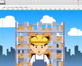 建筑工地工人说话动画130秒