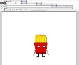 卡通人物出场切换画面7秒