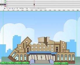 房子倒塌的动画5秒动态