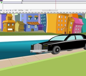 私家车在路口飙车10秒动画
