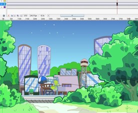 蝴蝶飞入草丛中的动画8秒